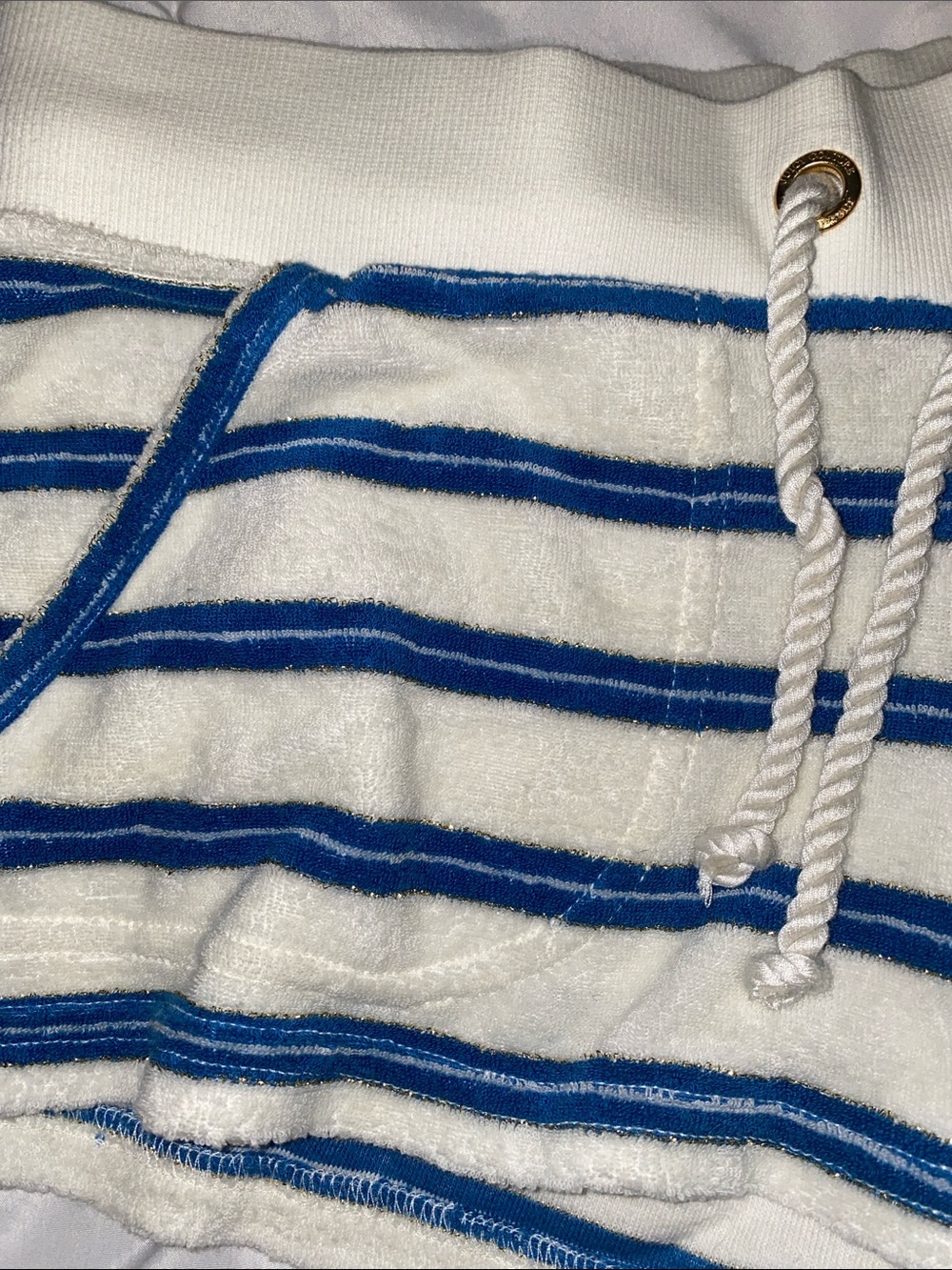 vintage Juicy Couture White and Blue Striped Terry set (see info) - Picture 3 of 9
